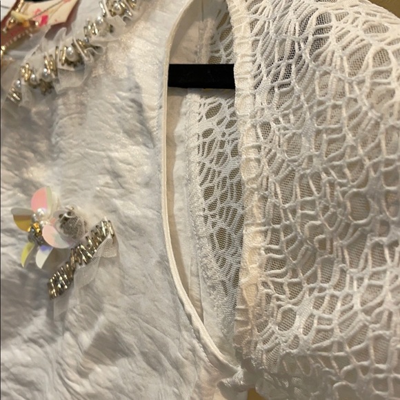 White satin and lace top - Picture 6 of 9